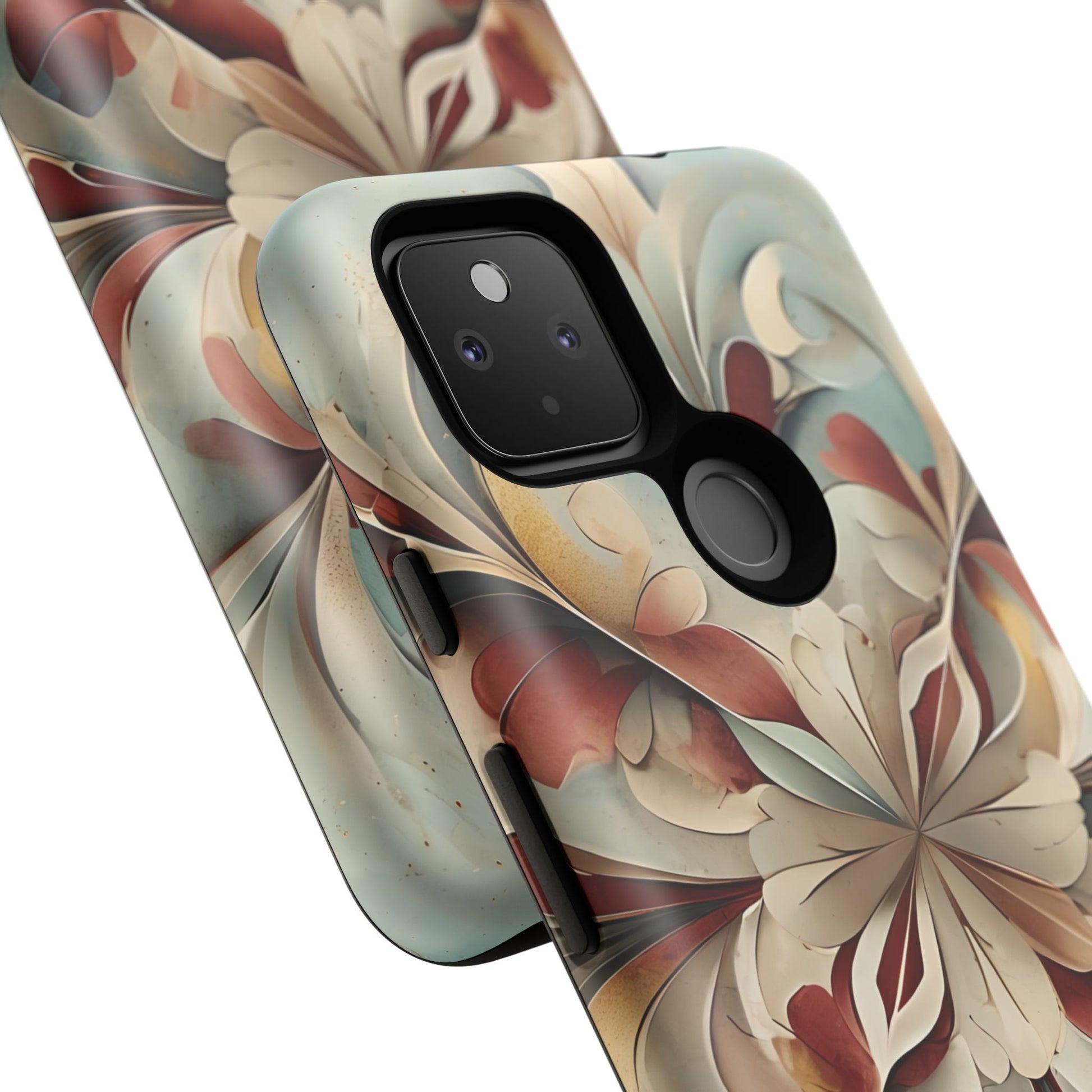 Vintage Baroque Blossom - Ornate Floral Art Google Pixel 4a 5G Tough Phone Case - Elegant Baroque-Inspired Design