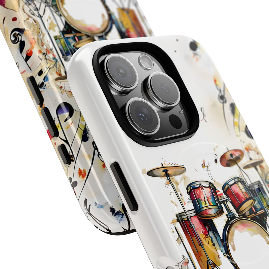 Beatline Abstract Drums & Music Notes iPhone 16 Pro MagSafe Case