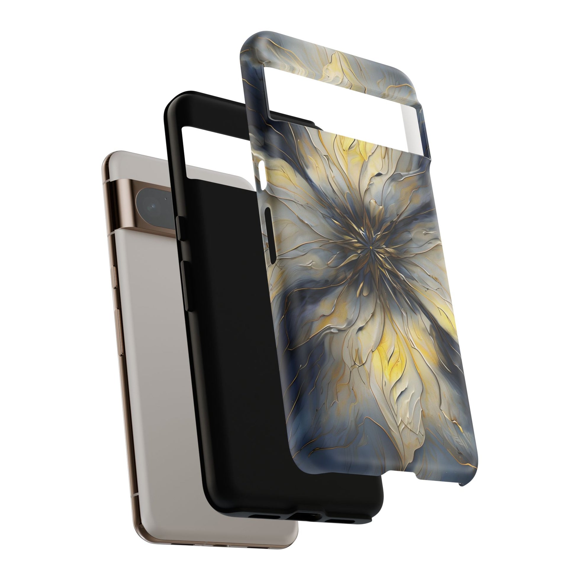Luminous Petal Tough Case for Google Pixel 8 Pro - Premium Artistic Shockproof Cover, Elegant Protective Phone Case