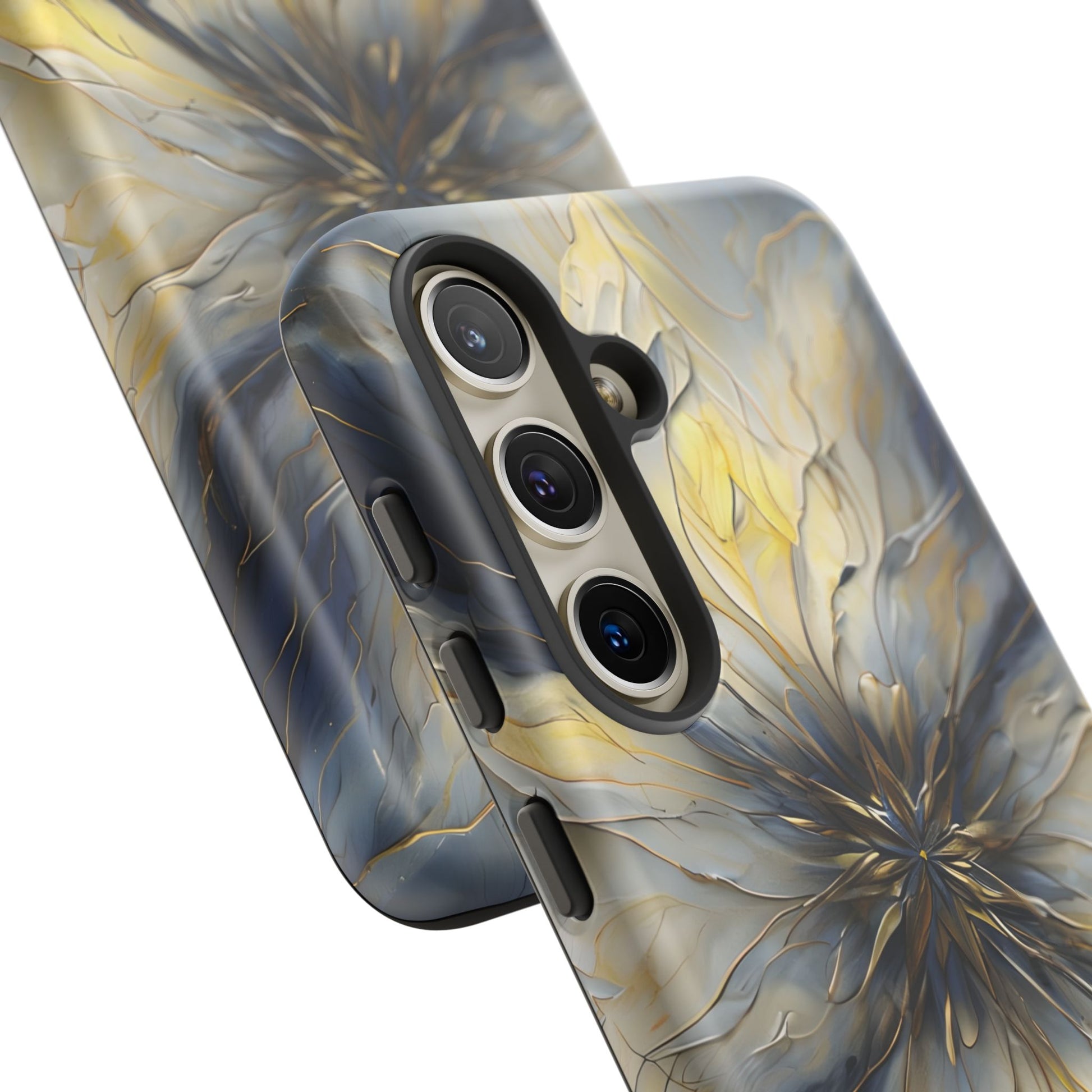 Luminous Petal Tough Case for Samsung Galaxy S24 - Premium Shockproof Designer Phone Cover