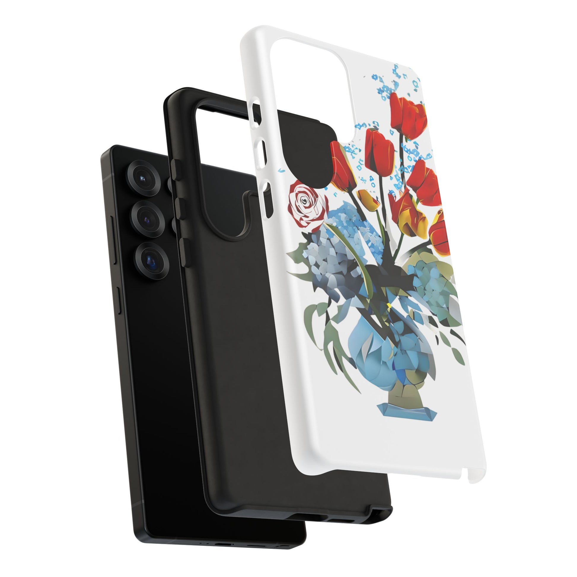 Bouquet Brilliance - Artistic Floral Samsung S25 Ultra Phone Case - Vibrant Tulip, Rose & Hydrangea Design