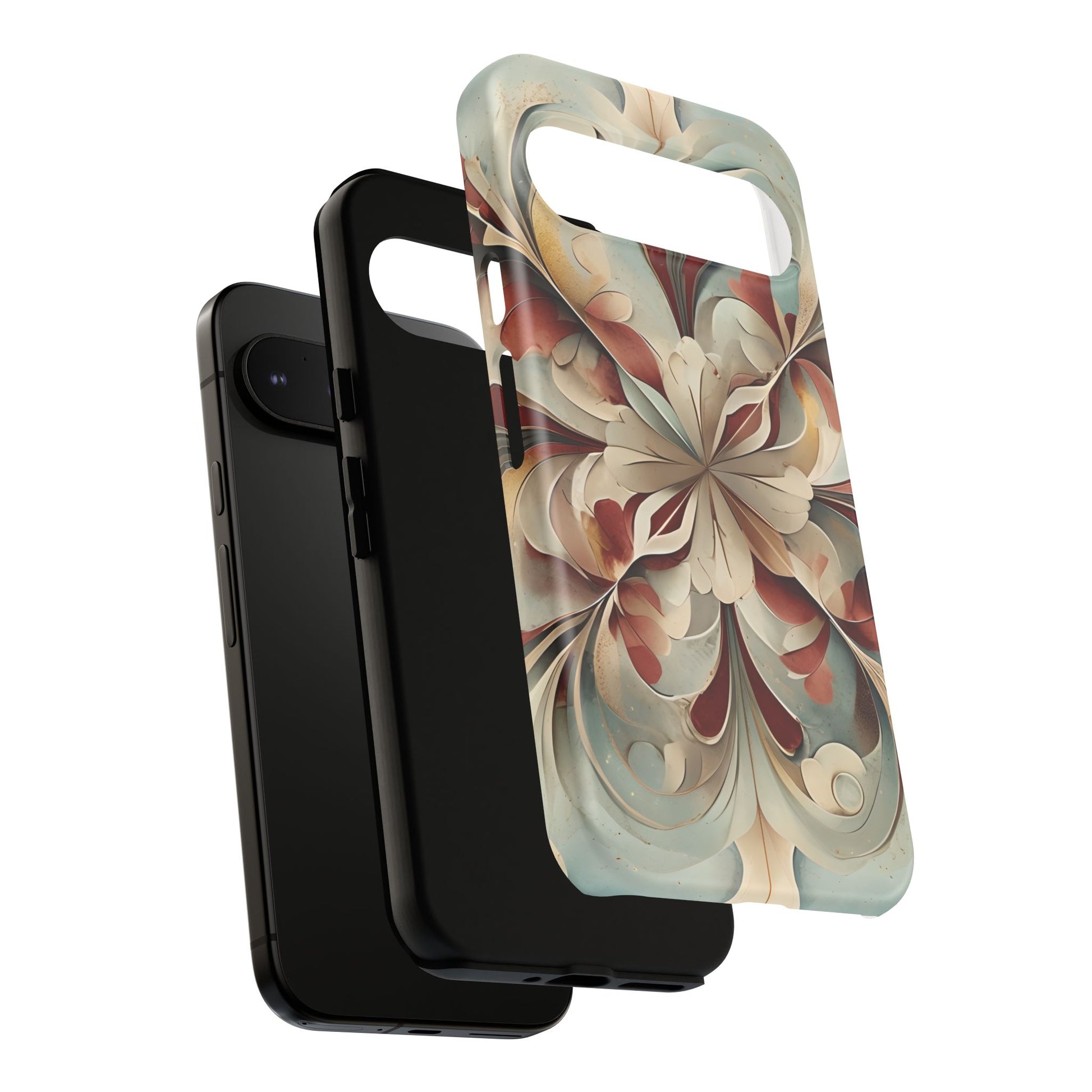 Vintage Baroque Blossom - Ornate Floral Art Google Pixel 9 Pro XL Tough Phone Case - Elegant Baroque-Inspired Design