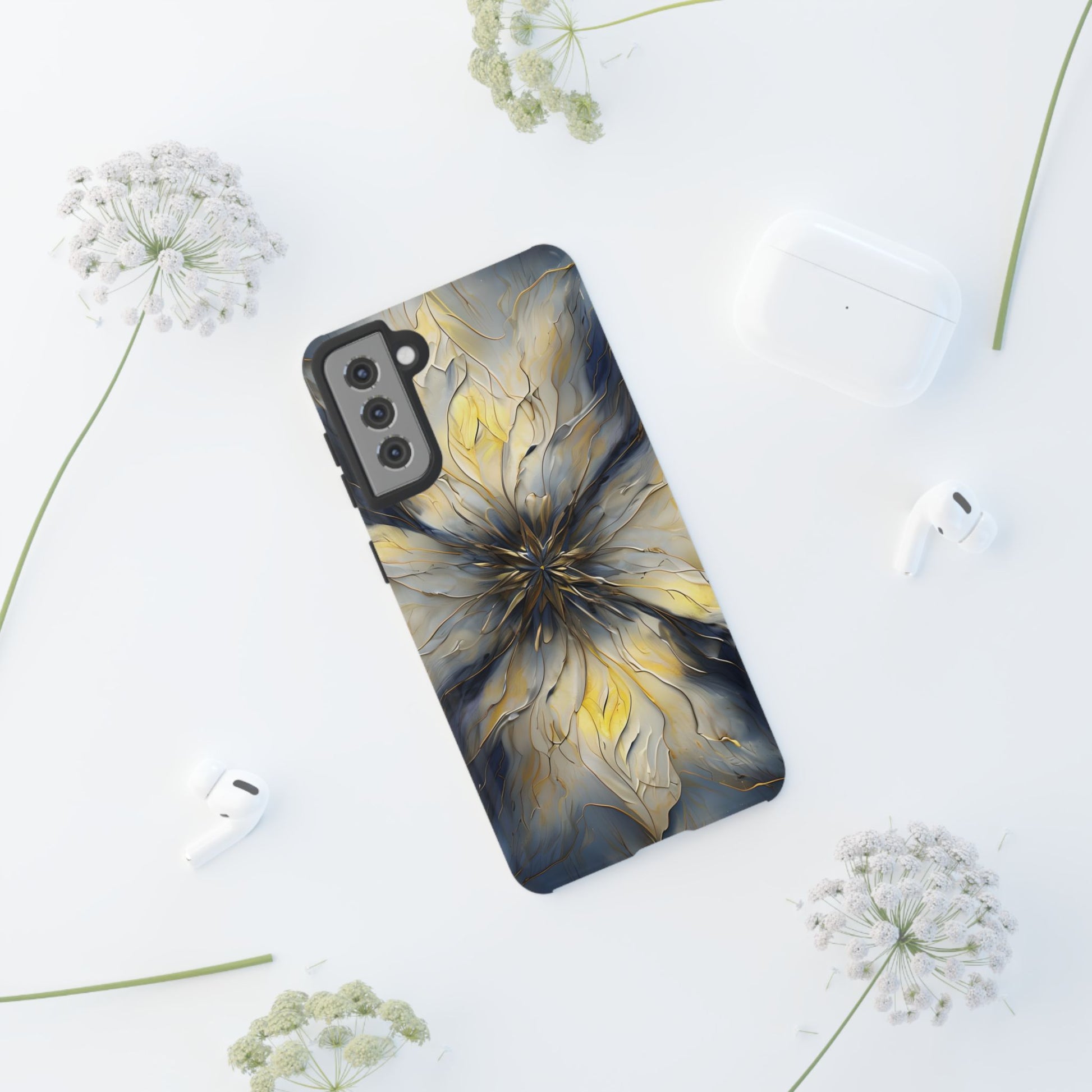 Luminous Petal Tough Case for Samsung Galaxy S21 Plus - Premium Shockproof Designer Phone Cover