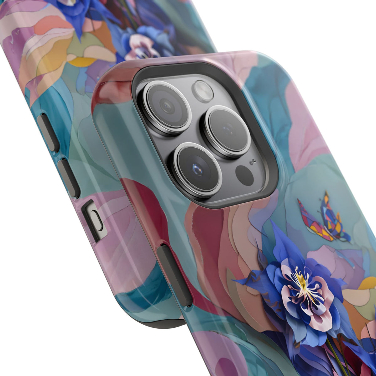 Blue Columbine Carnivale iPhone MagSafe Case