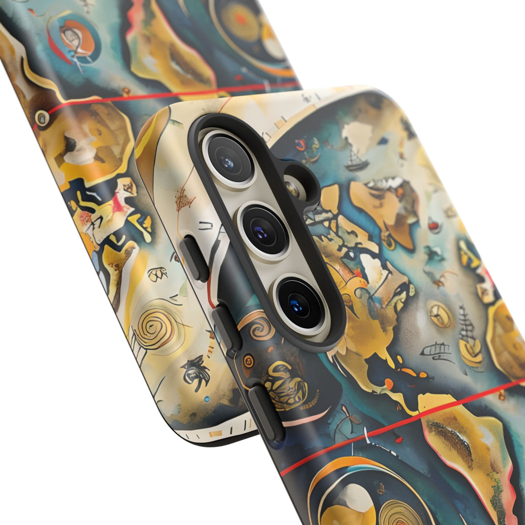 Celestial Map Samsung Galaxy S24 Tough Case - Vintage Map - Premium Abstract Design