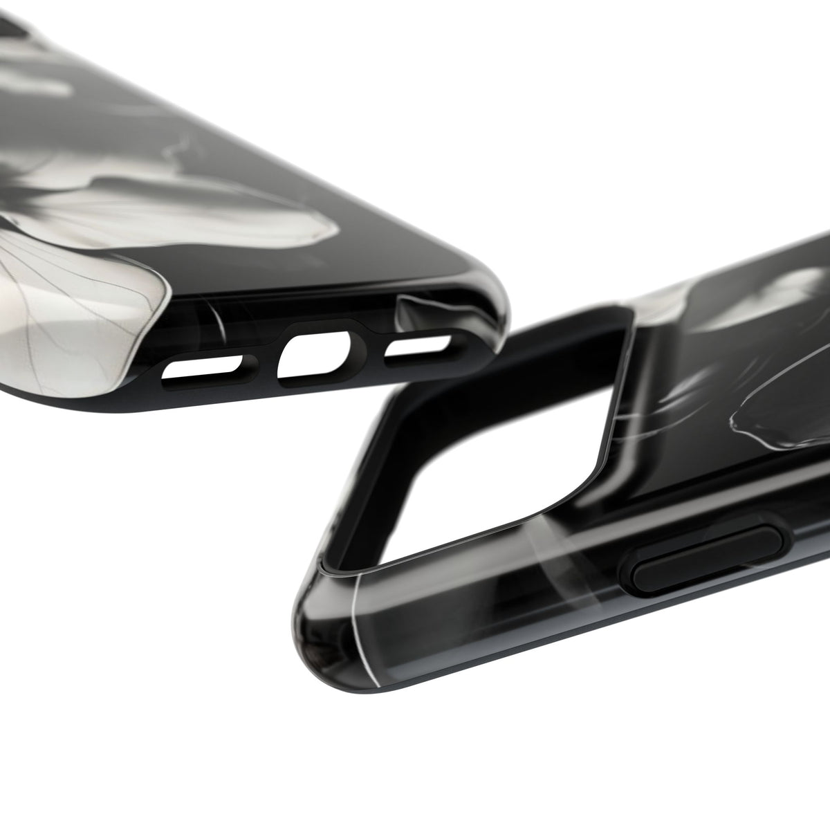 Monochrome Magnolia iPhone MagSafe Case