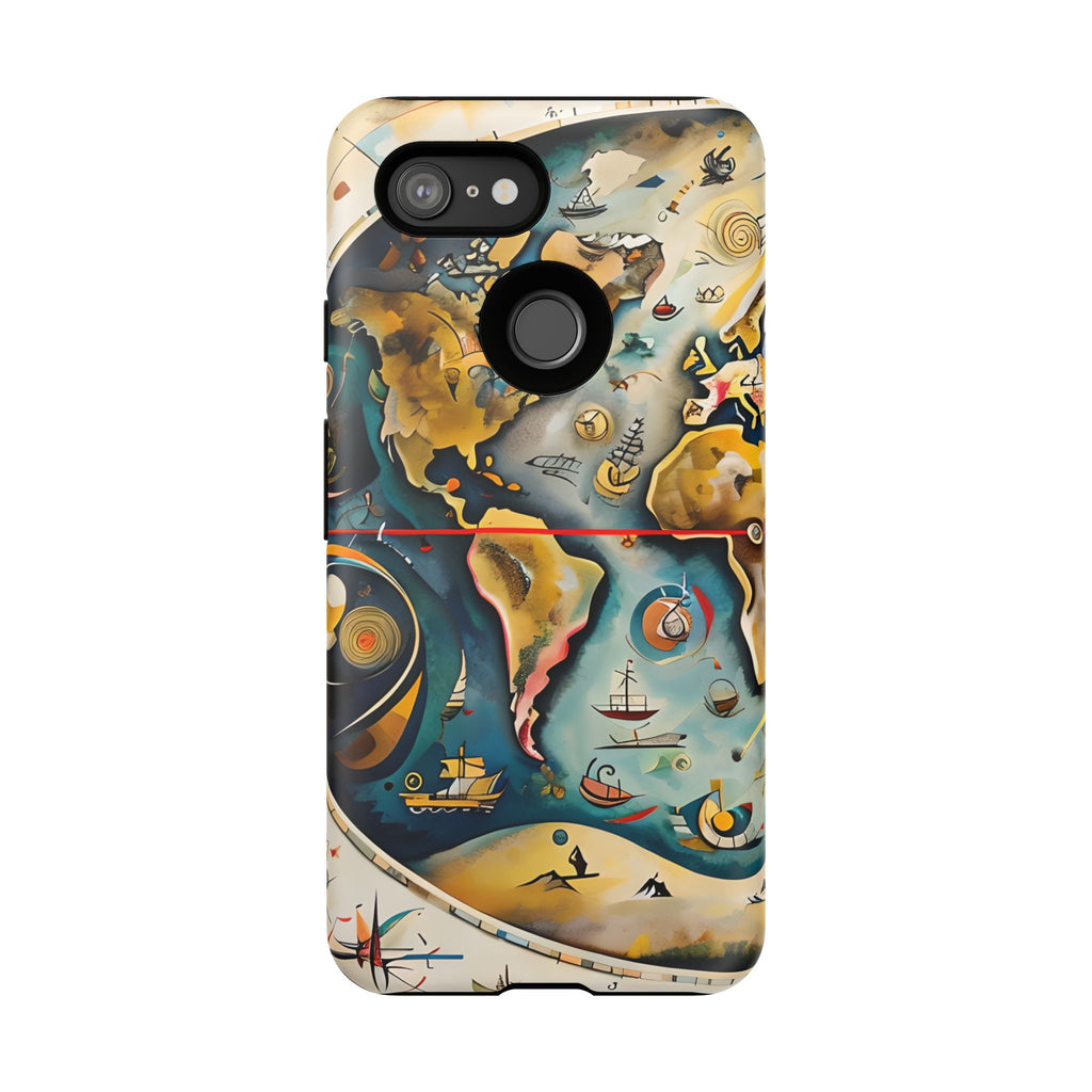 Celestial Map Google Pixel 3 Tough Case - Antique Star Chart Phone Cover