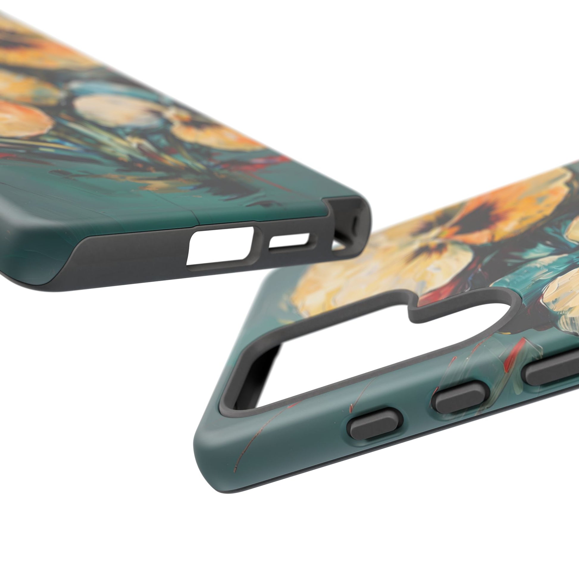 Golden Pansy Cascade Case for Samsung Galaxy S25 Ultra - Premium Shockproof Designer Phone Cover