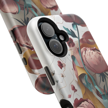 Blushing Peony Veil iPhone MagSafe Case