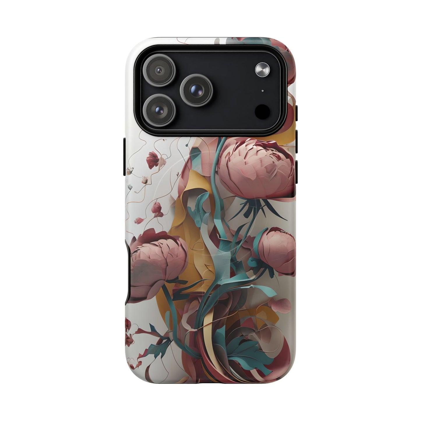 Blushing Peony Veil iPhone MagSafe Case