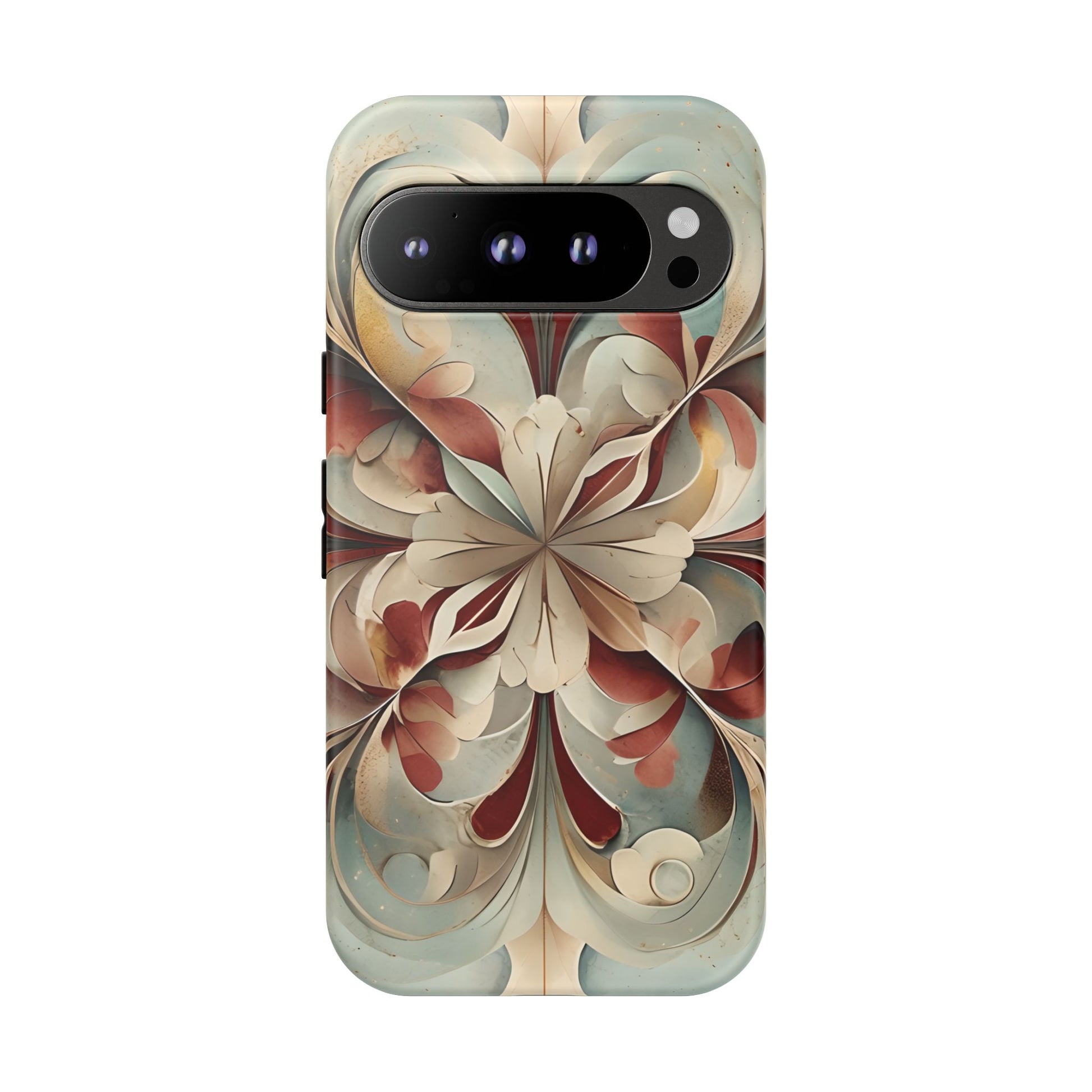 Vintage Baroque Blossom - Ornate Floral Art Google Pixel 9 Pro Tough Phone Case - Elegant Baroque-Inspired Design
