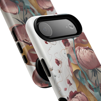 Blushing Peony Veil iPhone MagSafe Case