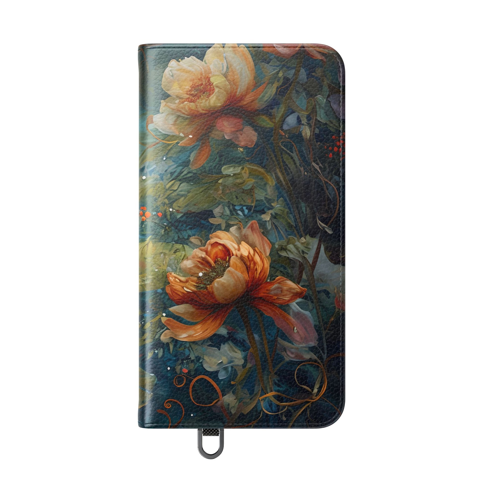 Waterlily Nocturne Samsung Galaxy S24 Plus Wallet Case - Elegant Floral Flip Cover, Vintage Botanical Phone Folio