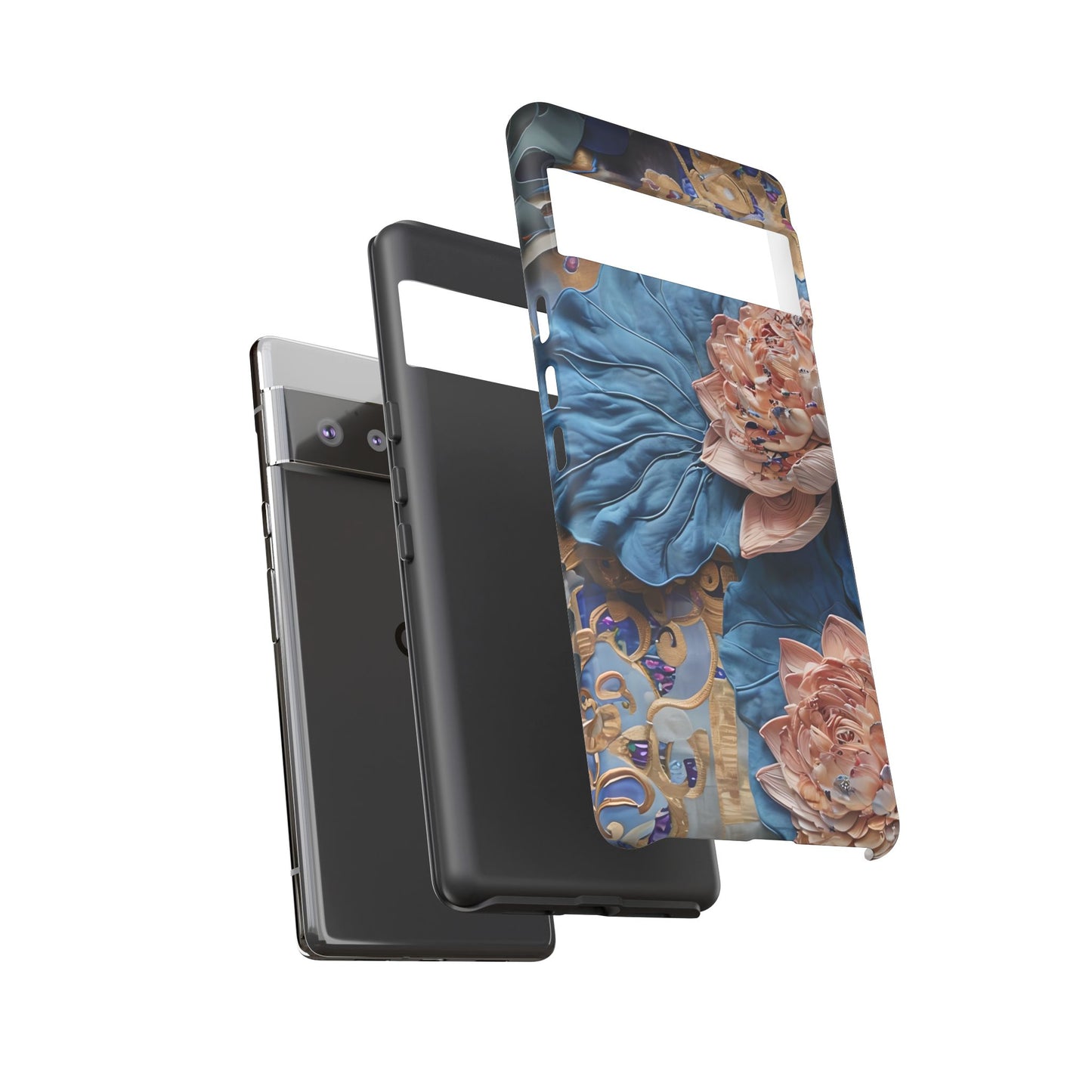 Peony Midnight Tapestry Google Pixel Tough Case