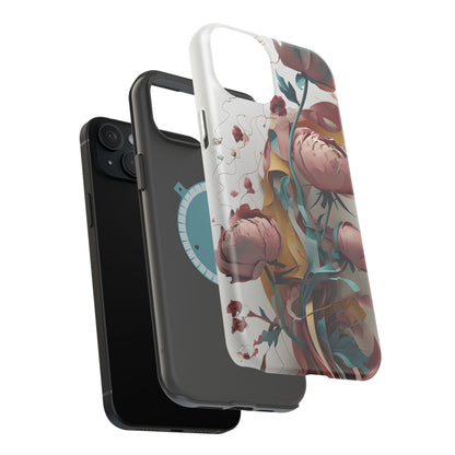 Blushing Peony Veil iPhone MagSafe Case