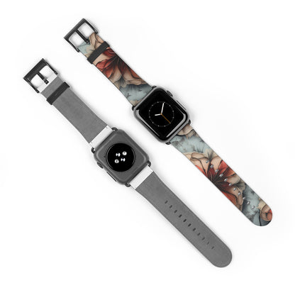 Ember Bloom Apple Watch Band - Modern Floral Strap