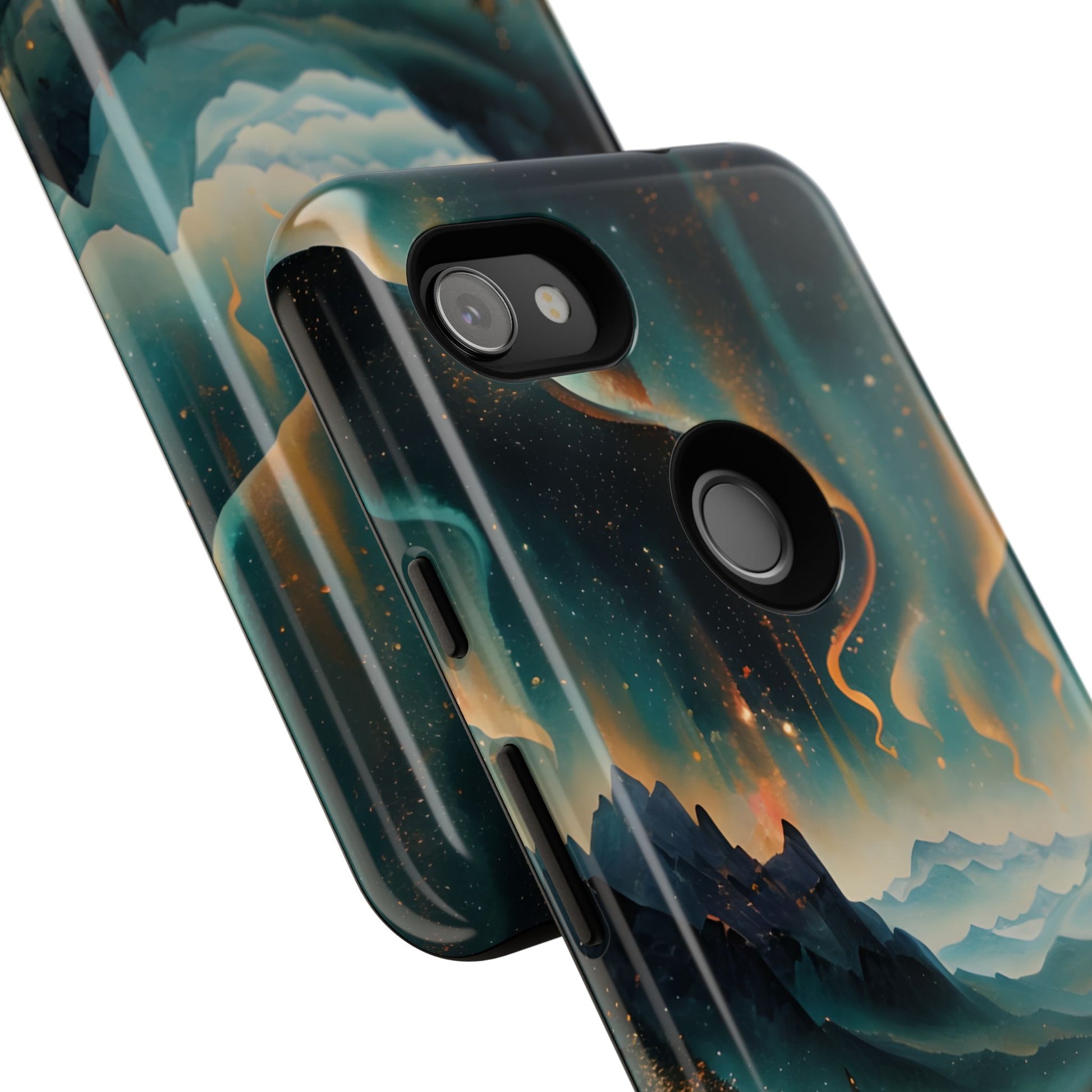 Aurora Dreamscape Tough Case for Google Pixel 3a XL- Northern Lights Artistic Shockproof Cover, Elegant Protective Phone Case