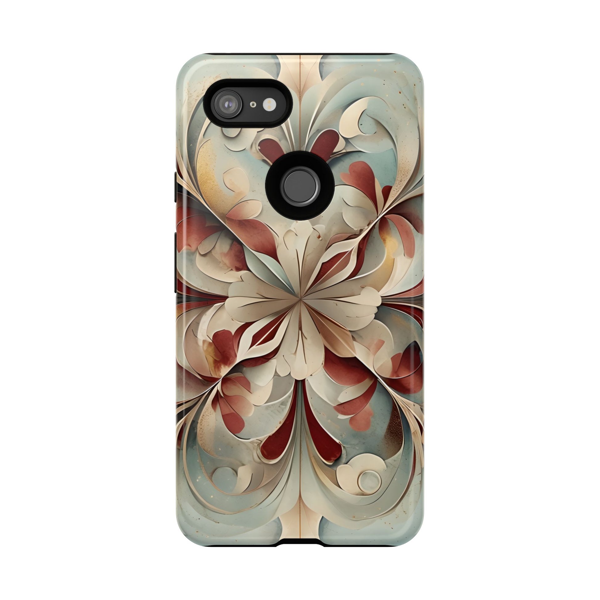 Vintage Baroque Blossom - Ornate Floral Art Google Pixel 3XL Tough Phone Case - Elegant Baroque-Inspired Design