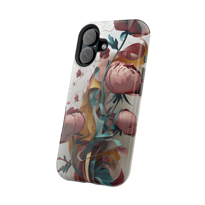 Blushing Peony Veil iPhone MagSafe Case