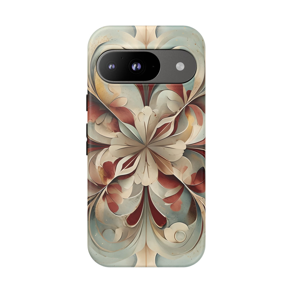 Vintage Baroque Blossom - Ornate Floral Art Google Pixel 9 Tough Phone Case - Elegant Baroque-Inspired Design