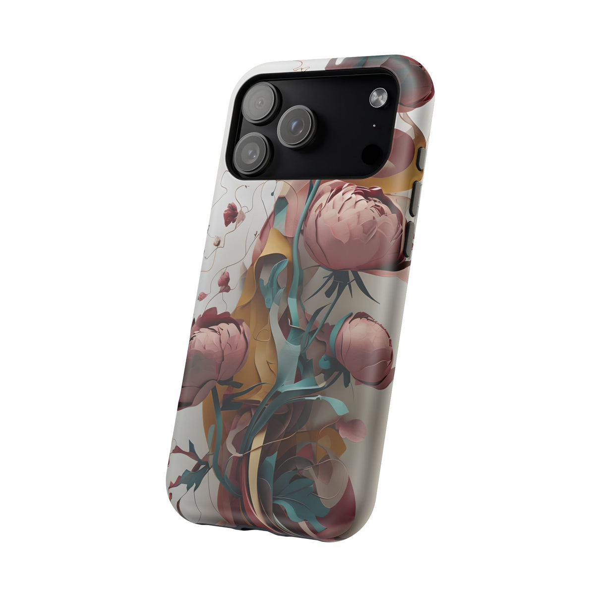 Blushing Peony Veil iPhone MagSafe Case