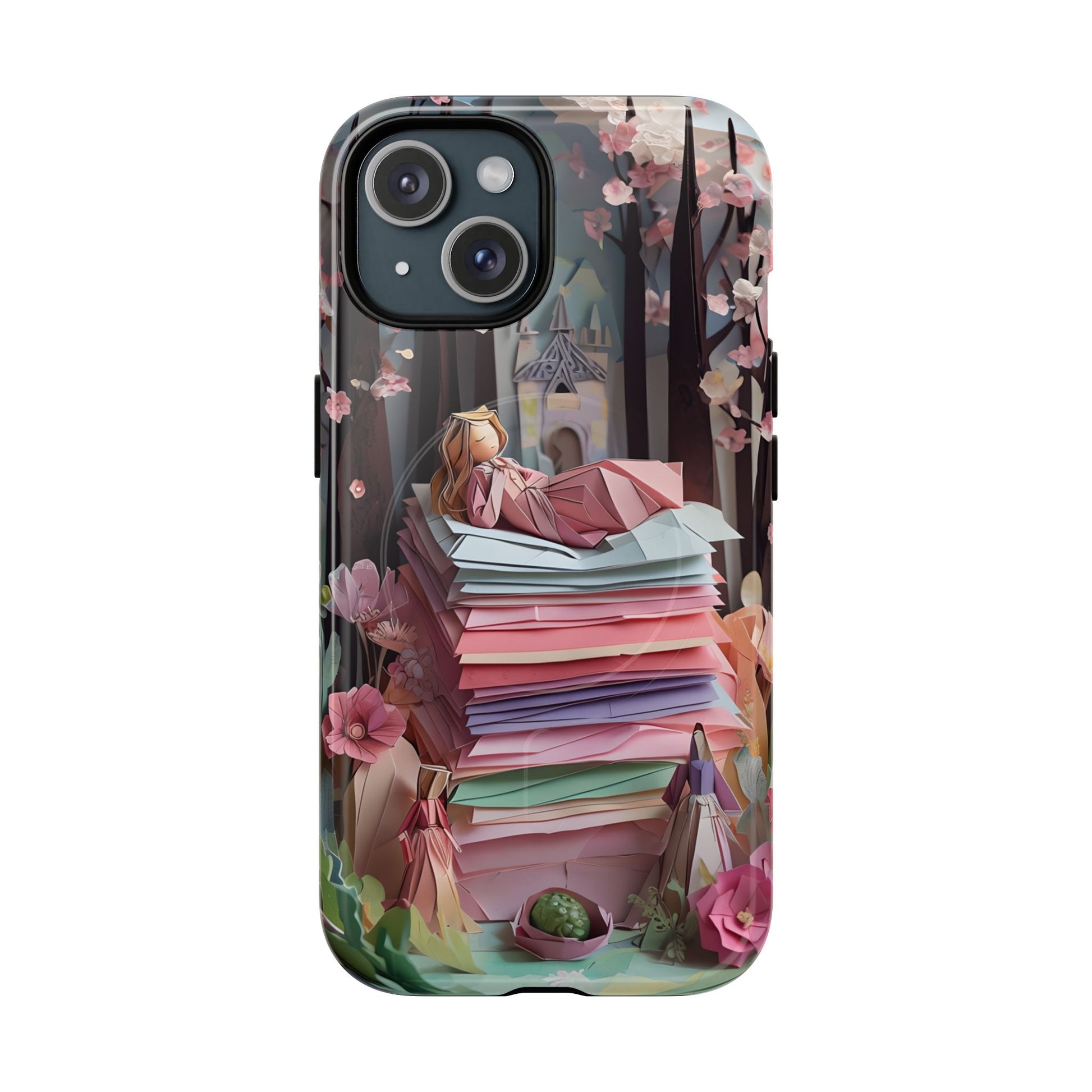 A Good Night's Sleep - iPhone 15 MagSafe Phone Case - Whimsical Fantasy Floral Design