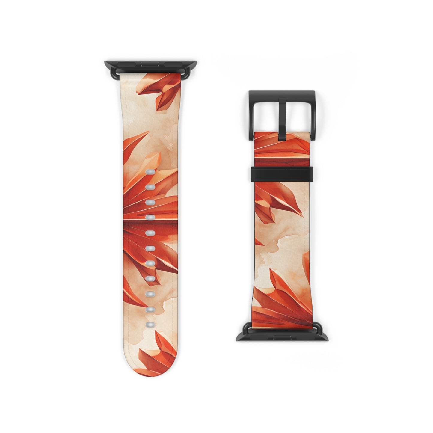 Sunset Fleur Apple Watch Band - Artistic Northern Lights Strap