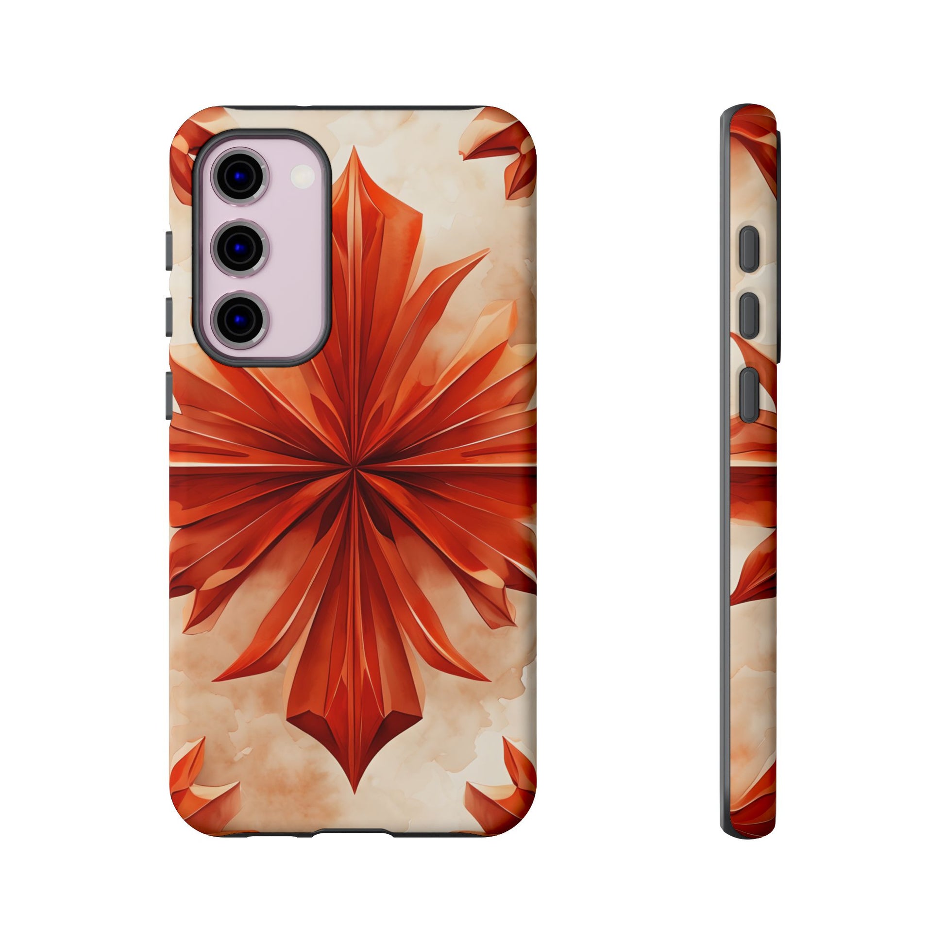 Sunset Fleur Samsung Galaxy S23 Plus - Kaleidoscope Collection of MagSafe Compatible - Vibrant Sunset Flower Design