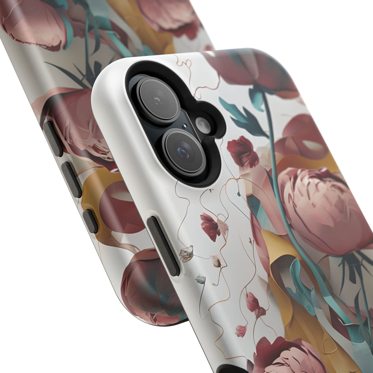 Blushing Peony Veil iPhone MagSafe Case