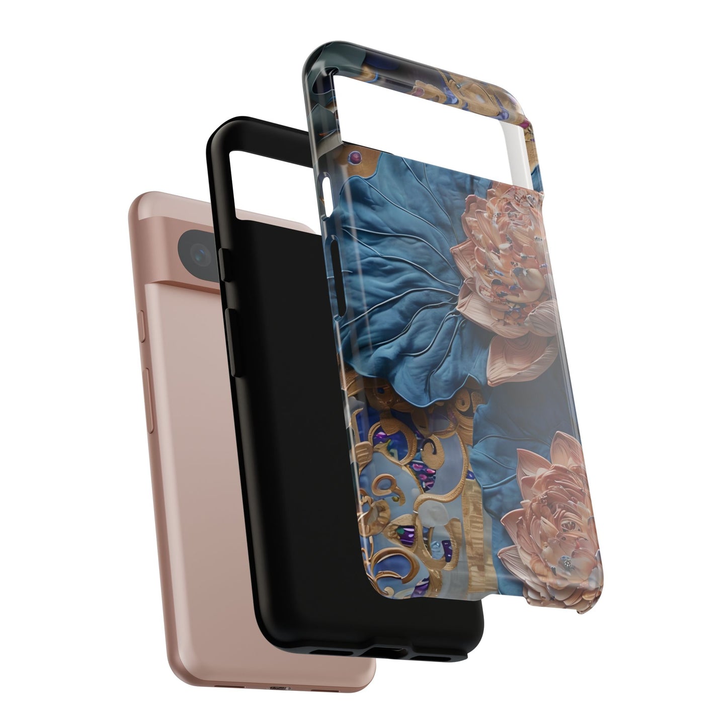 Peony Midnight Tapestry Google Pixel Tough Case