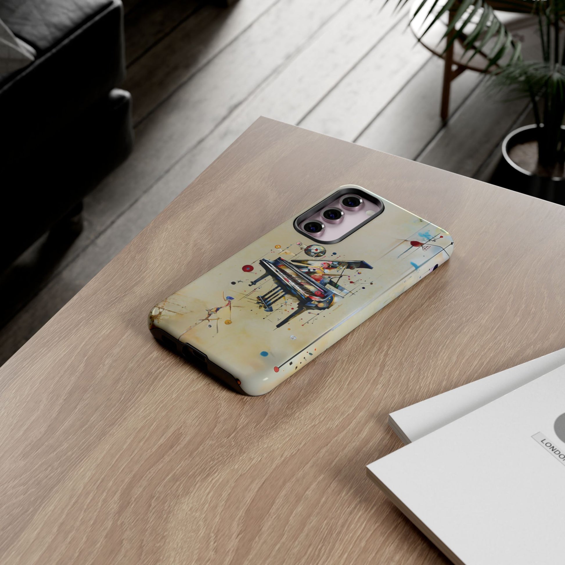 Keys of Imagination Artistic Grand Piano Tough Case for Samsung Galaxy S23 Plus - Shockproof Phone Cover