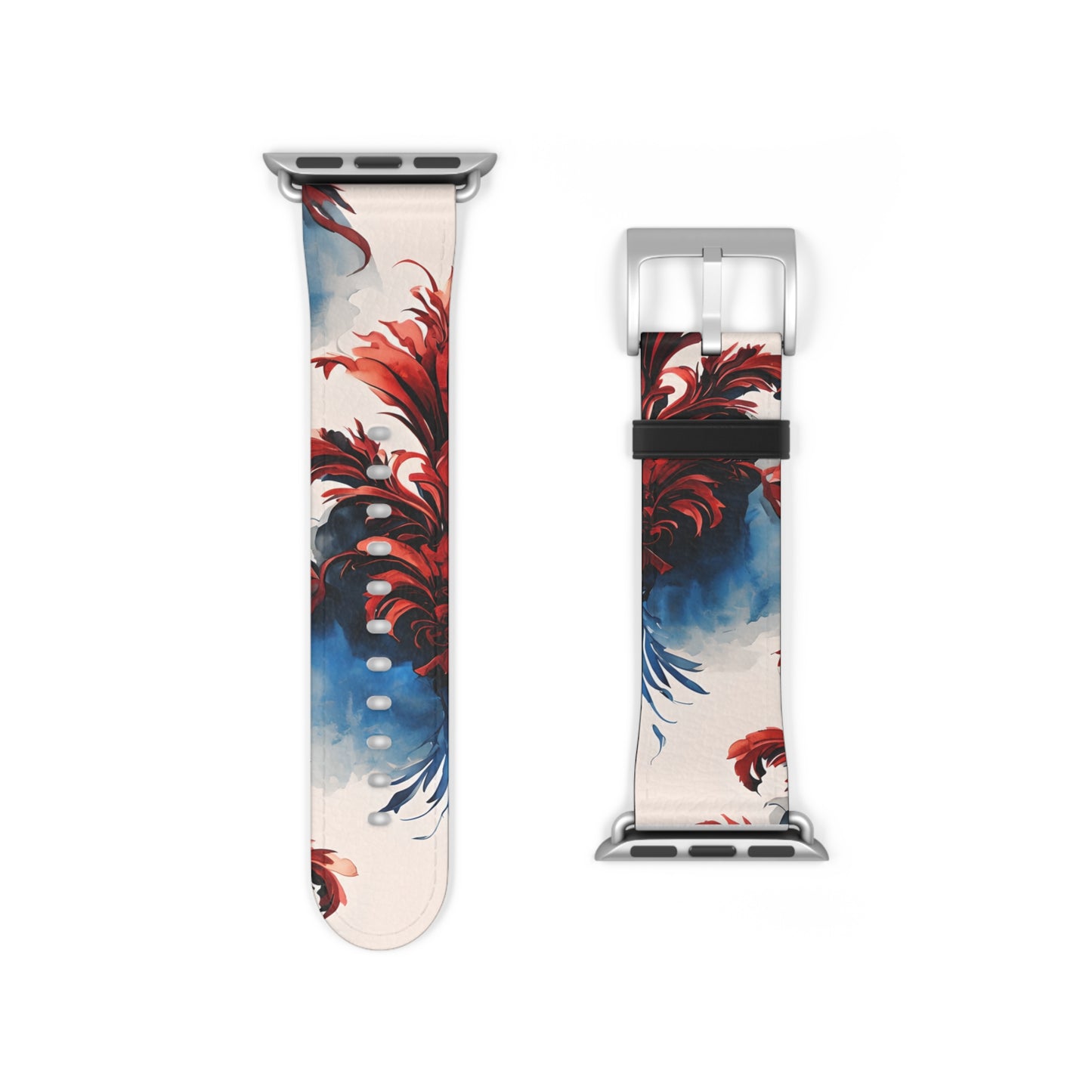 Crimson Plume Apple Watch Band Strap - Ethereal design