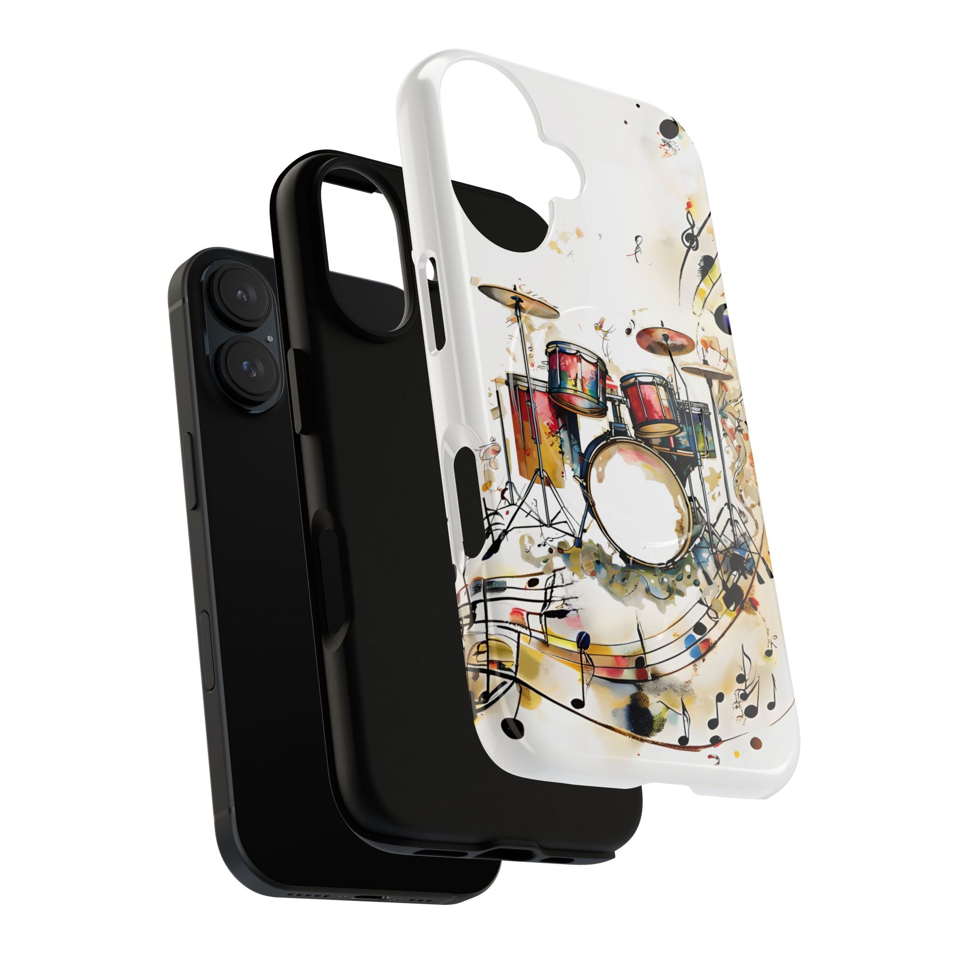 Beatline Abstract Drums & Music Notes iPhone 16 MagSafe Case