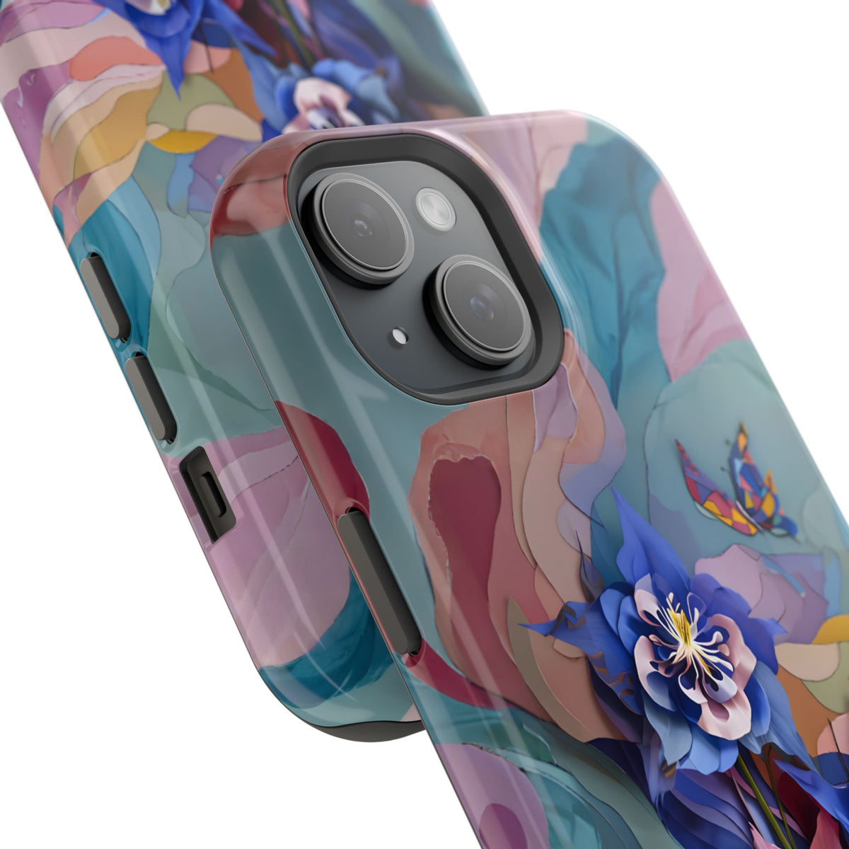Blue Columbine Carnivale iPhone MagSafe Case