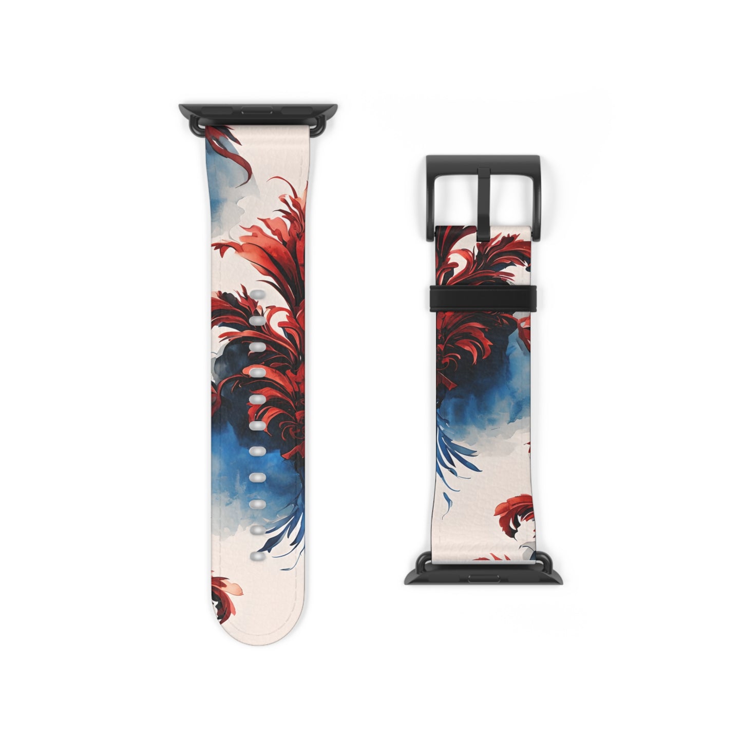 Crimson Plume Apple Watch Band Strap - Ethereal design