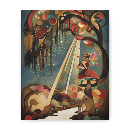 Enchanted Orchard - Whimsical Vertical Wall Art with Garden-Inspired Details