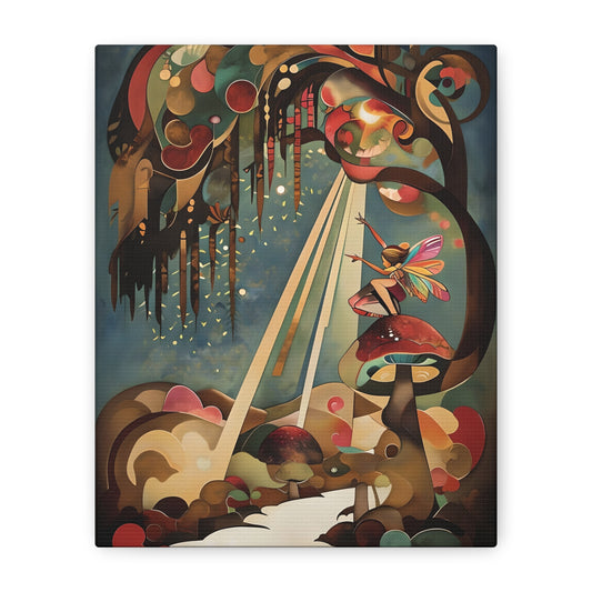 Enchanted Orchard - Whimsical Vertical Wall Art with Garden-Inspired Details