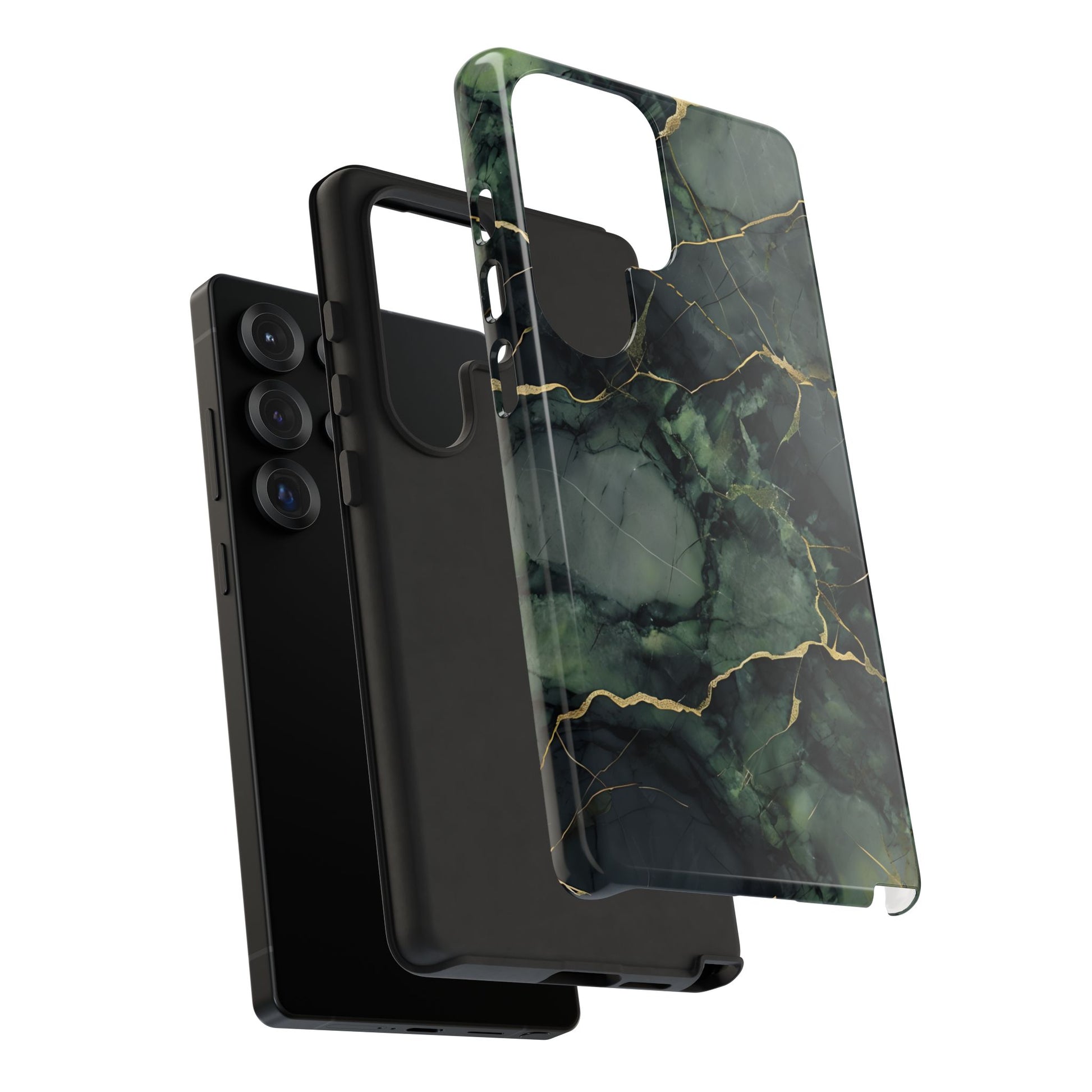 Verdant Vein Tough Case for Samsung Galaxy S25 Ultra - Luxury Gold Vein, Nature-Inspired Protective Cover