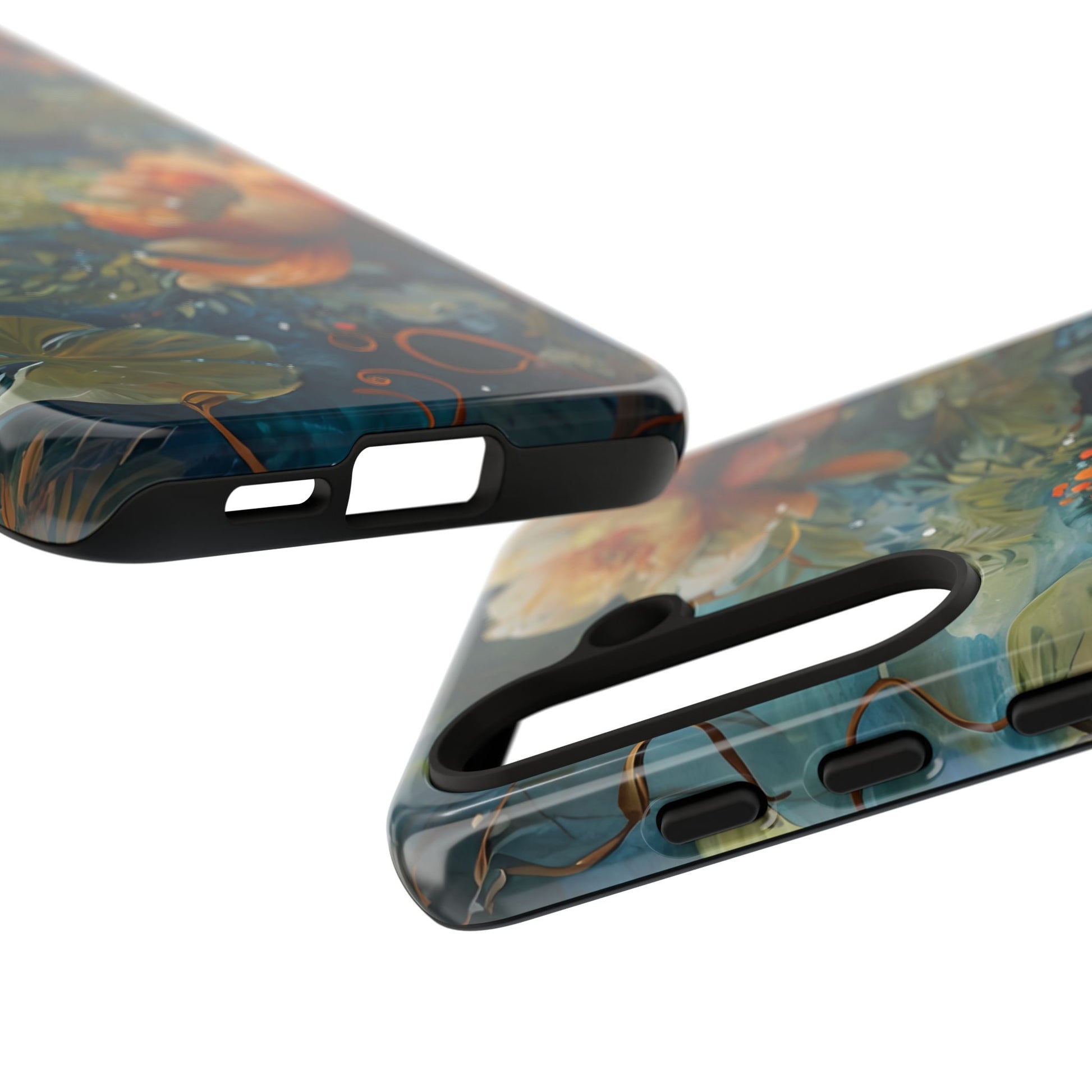 Waterlily Nocturne Samsung Galaxy S24 Case - Artistic Mountain Lake Design, Nature-Inspired Protective Cover, Elegant Gift for Outdoor Lovers