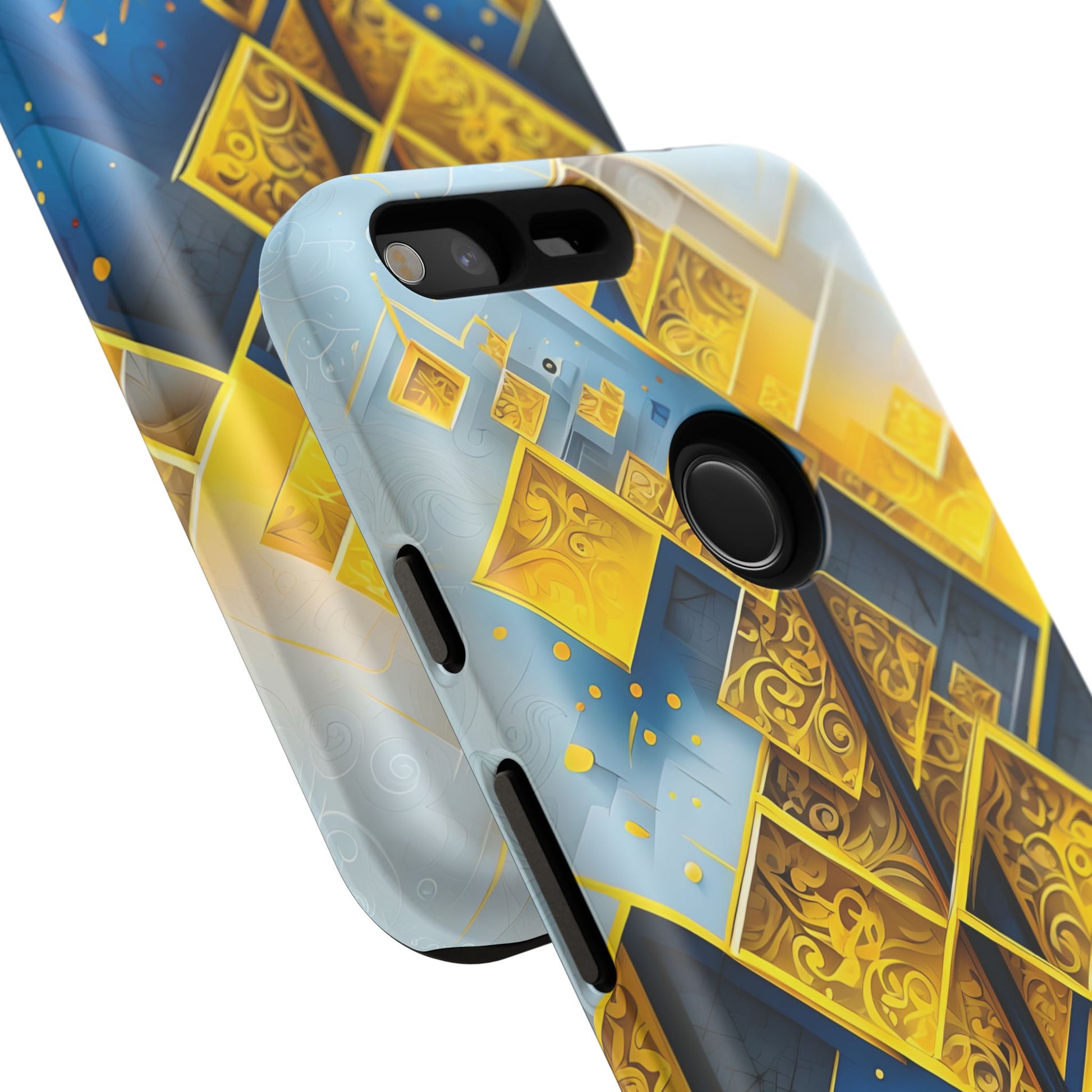 Golden Ascent Luxe Geometric Google Pixel XL Tough Case - Elegant Abstract Gold Design