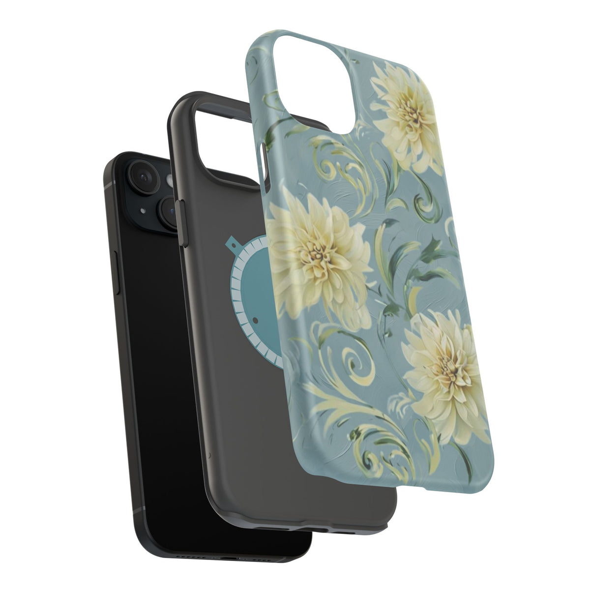 Golden Dahlia Trio iPhone MagSafe Case