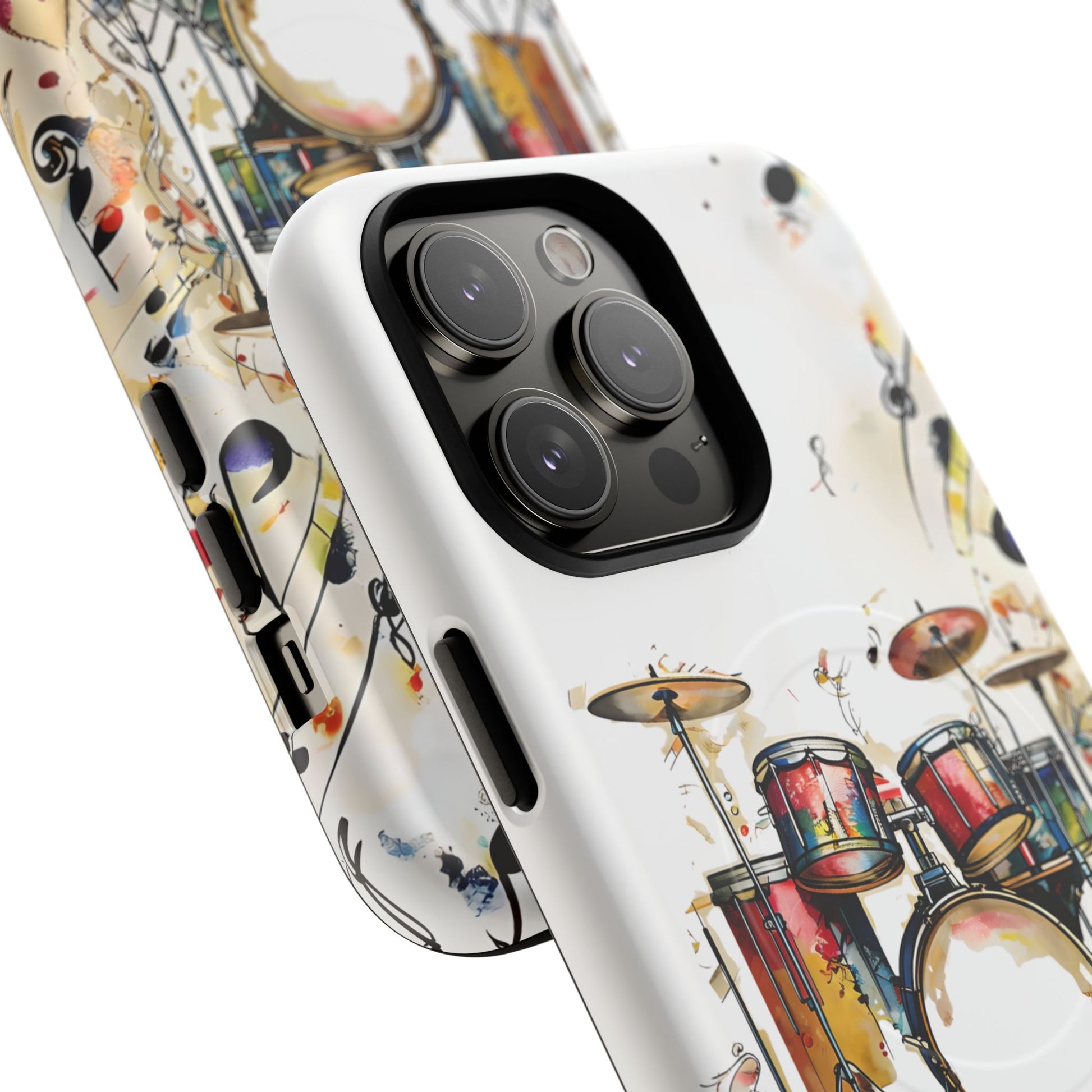 Beatline Abstract Drums & Music Notes iPhone 14 Pro Max MagSafe Case