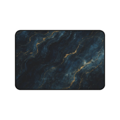 Midnight Marble Desk Mat - Premium Office Desk Pad, 3 Sizes Available, Artistic Workspace Protection