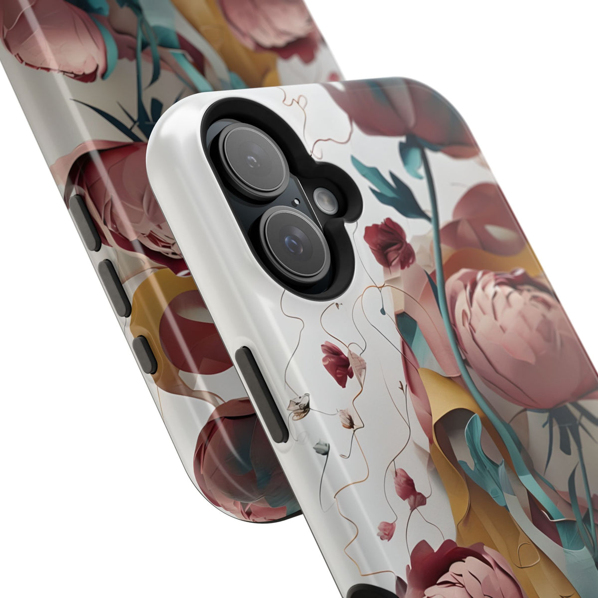 Blushing Peony Veil iPhone MagSafe Case