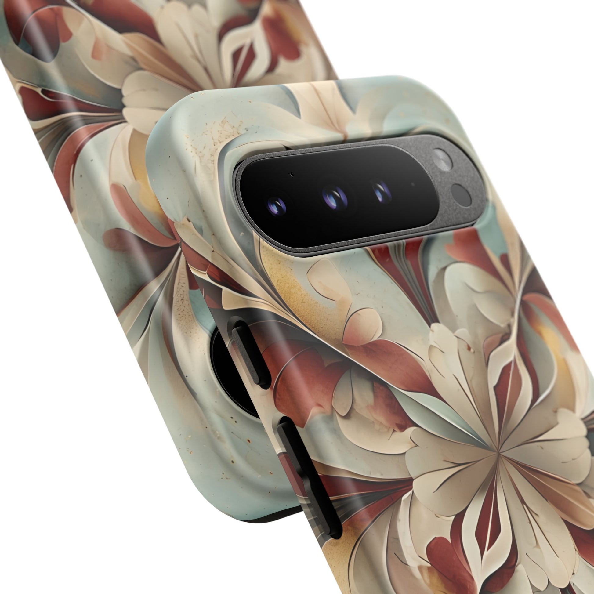 Vintage Baroque Blossom - Ornate Floral Art Google Pixel 9 Pro XL Tough Phone Case - Elegant Baroque-Inspired Design