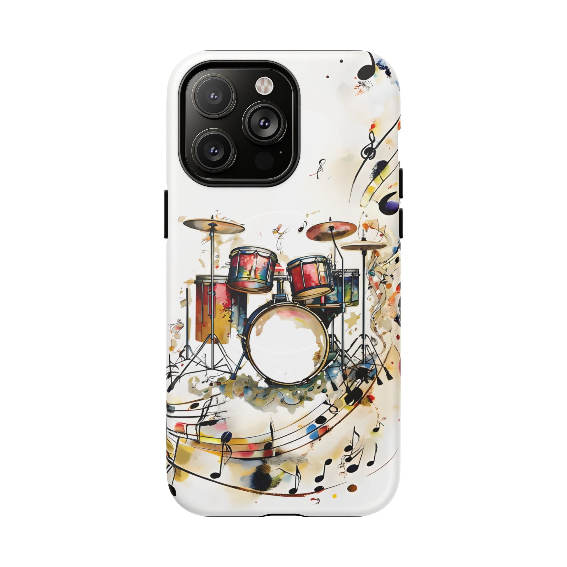Beatline Abstract Drums & Music Notes iPhone 14 Pro Max MagSafe Case