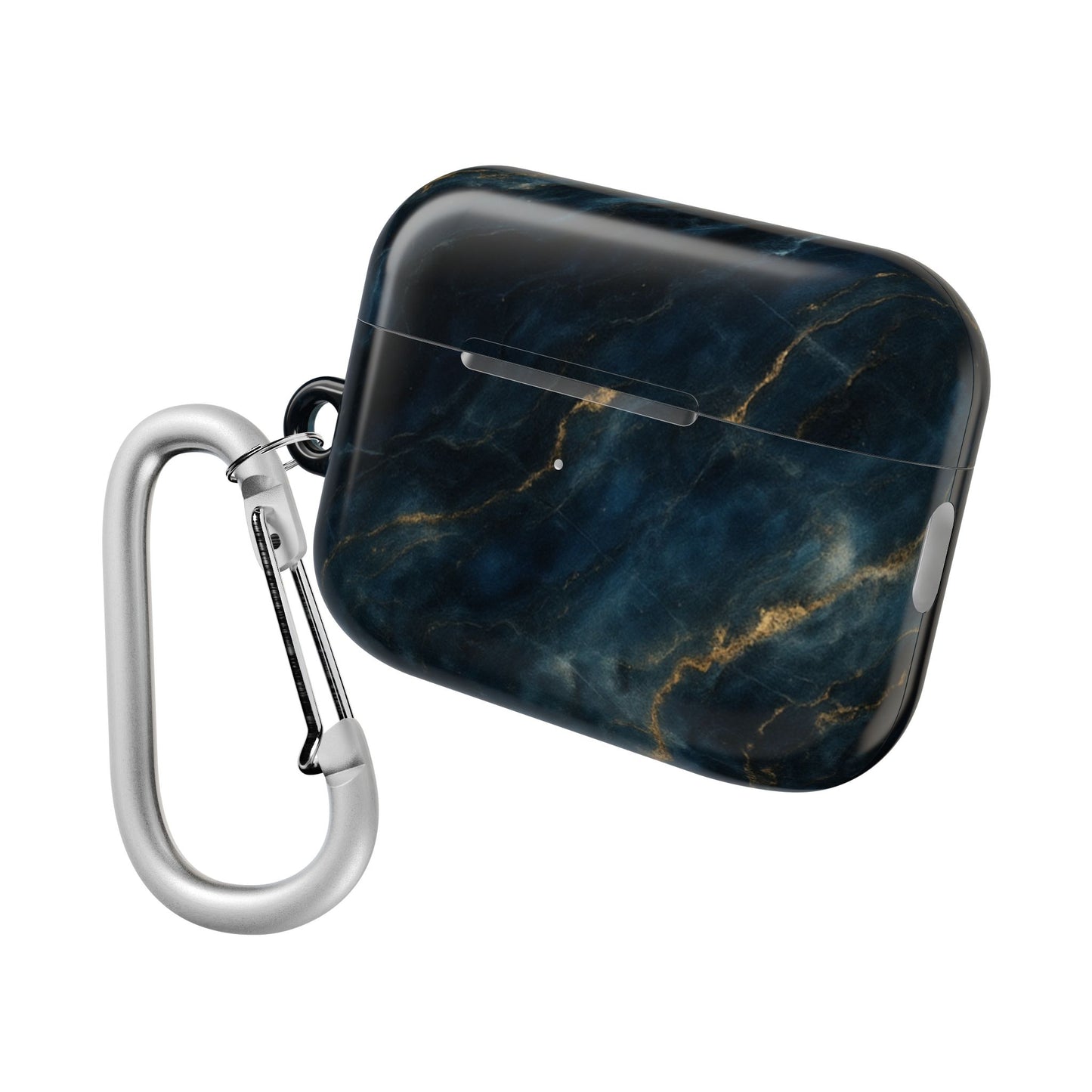 Midnight Marble AirPod Case - Navy & Gold Marble Earbud Cover for Gen 1, 2, 3, Pro Gen 1 & 2