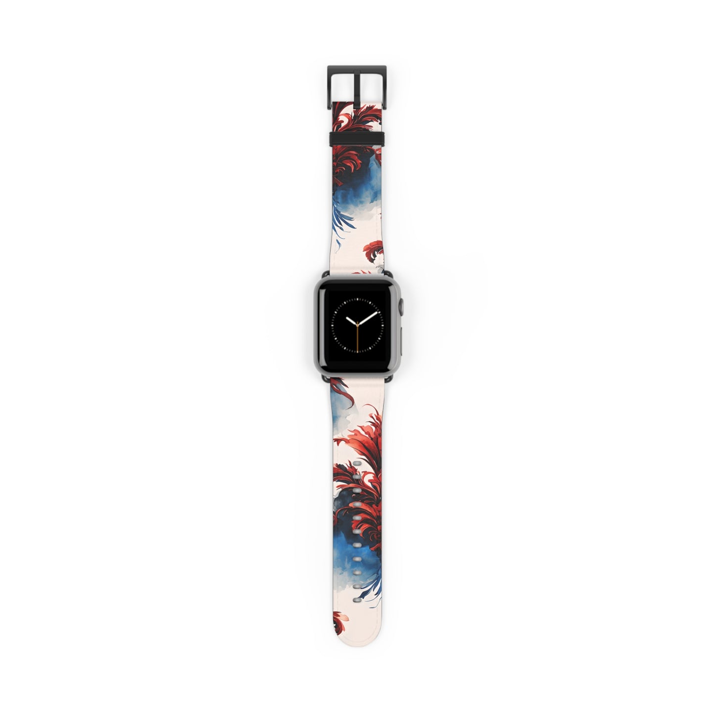 Crimson Plume Apple Watch Band Strap - Ethereal design