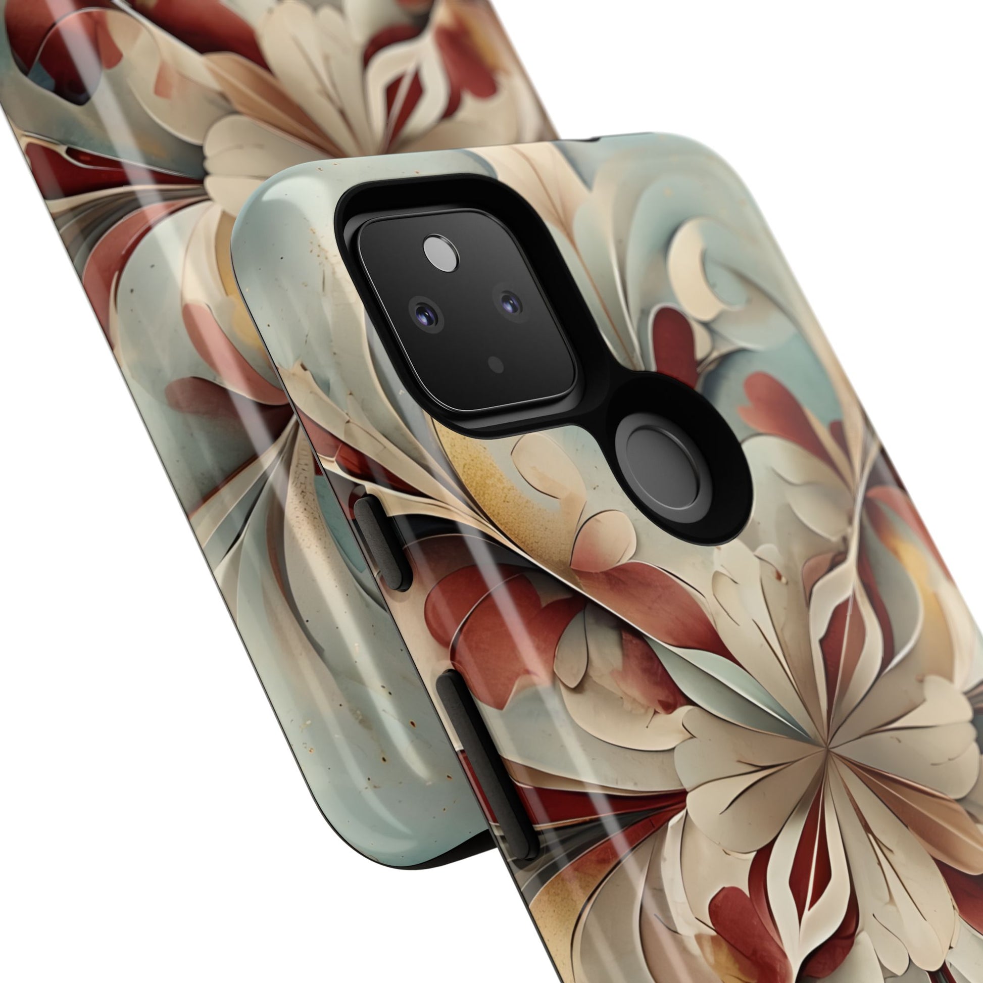Vintage Baroque Blossom - Ornate Floral Art Google Pixel 4a 5G Tough Phone Case - Elegant Baroque-Inspired Design