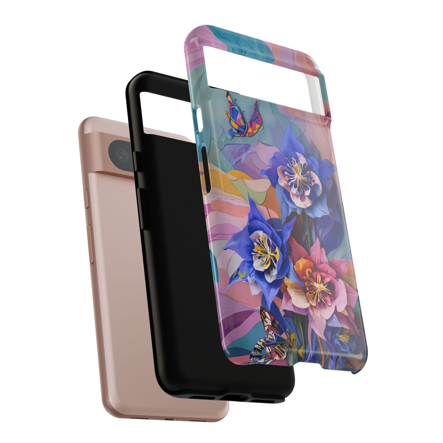 Blue Columbine Carnivale Google Pixel Tough Case